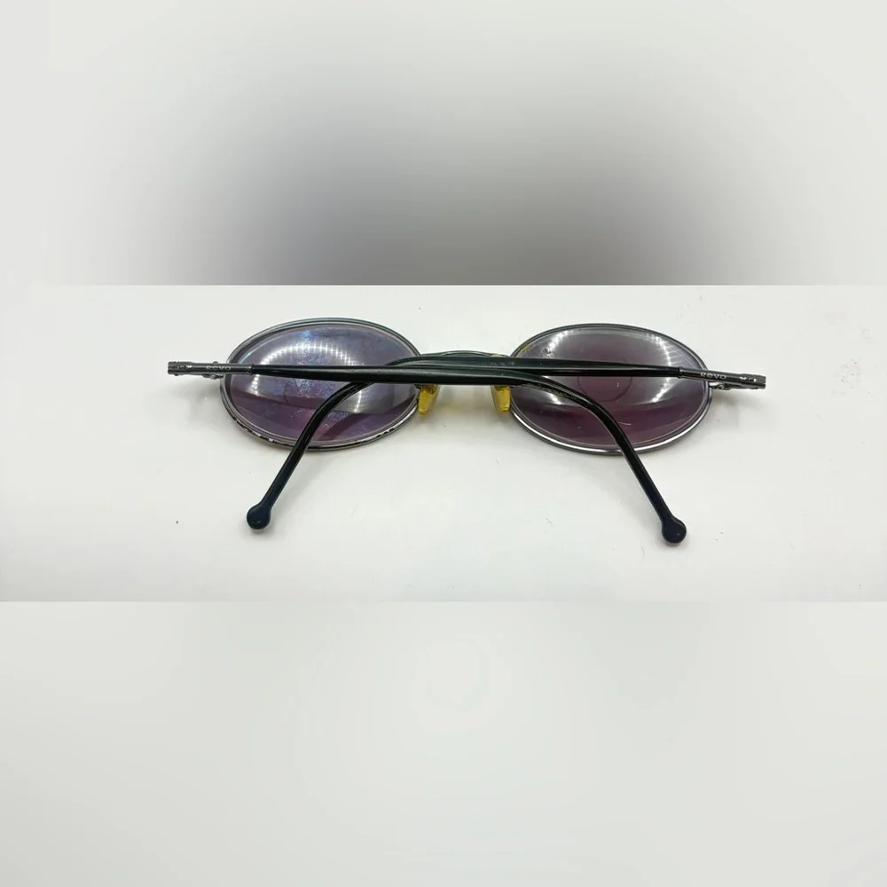 Vintage Revo Gunmetal Blue Oval Sunglasses Frames Only
